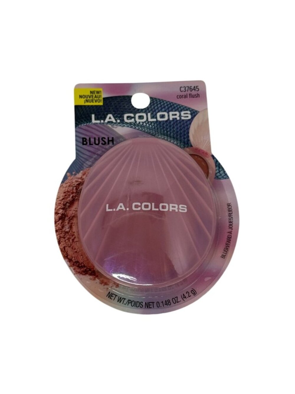 L.A. Colors Mermaid Blush Coral Flush New
